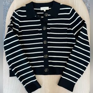 Sezane Betty Cardigan striped sweater size small. Worn once like new.